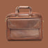 Omrith Genuine Leather Brown Croco Laptop Messenger Bag For Men